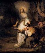 Carel fabritius Hagar and the Angel oil painting artist